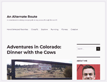 Tablet Screenshot of analternateroute.com